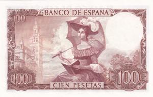 Spain, 100 Pesetas, 1965, UNC, p150