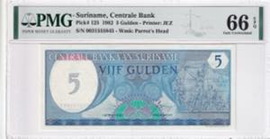Suriname, 5 Gulden, ... 