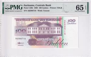 Suriname, 100 Gulden, ... 