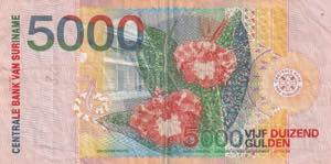 Suriname, 5.000 Gulden, 2000, VF, p152