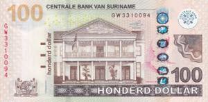Suriname, 100 Dollars, ... 