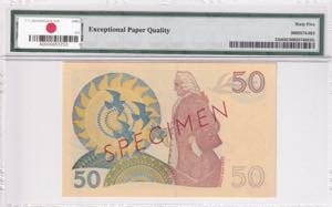 Sweden, 50 Kronen, 1965, UNC, p53s, SPECIMEN