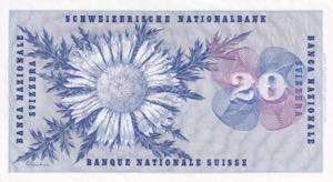 Switzerland, 20 Franken, 1961, UNC, p46i