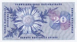 Switzerland, 20 Francs, 1968, UNC, p46p