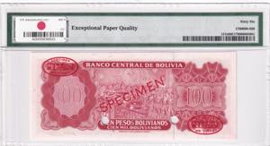 Bolivia, 100 Pesos Bolivianos, 1962, UNC, ... 