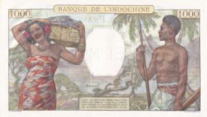 Tahiti, 1.000 Francs, 1940/1957, UNC, p15b, ... 