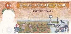 Tunisia, 30 Dinars, 1997, AUNC(+), p89