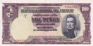Uruguay, 1.000 Pesos, ... 
