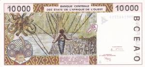 West African States, 10.000 Francs, 1999, ... 