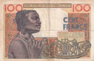 West African States, 100 Francs, 1961, FINE, ... 