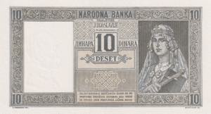 Yugoslavia, 10 Dinara, 1939, UNC, p35b