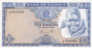 Zambia, 10 Kwacha, 1976, ... 