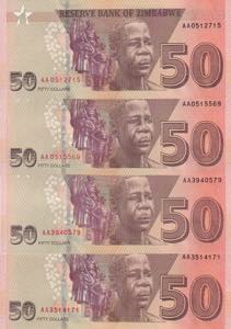 Zimbabwe, 50 Dollars, 2020, UNC, p105, ... 