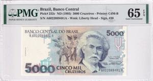Brazil, 5.000 Cruzeiros, ... 