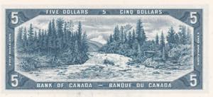 Canada, 5 Dollars, 1954, UNC, p77b