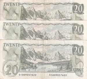 Canada, 20 Dollars, 1979, VF(+), p93c, ... 