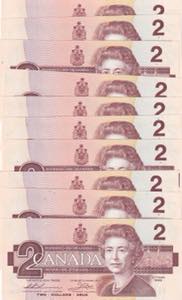Canada, 2 Dollars, 1986, UNC, p94b, (Total ... 