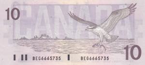 Canada, 10 Dollars, 1989, UNC, p96c