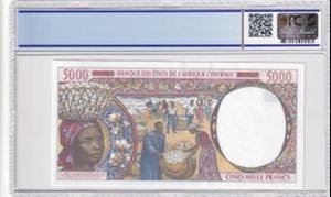 Central African States, 5.000 Francs, 2000, ... 