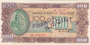 Albania, 100 Francs, ... 