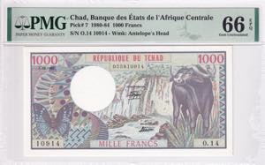 Chad, 1.000 Francs, ... 
