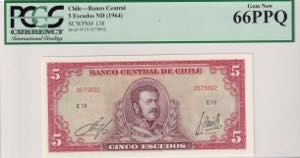 Chile, 5 Escudos, 1964, ... 
