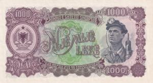 Albania, 1.000 Leke, 1957, UNC, p32a