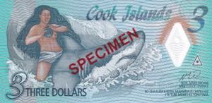 Cook Islands, 3 Dollars, ... 