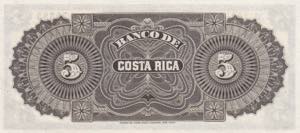 Costa Rica, 5 Pesos, 1899, UNC, pS163r, ... 