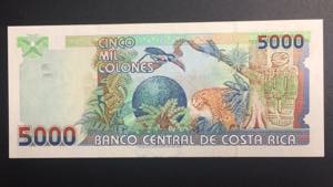 Costa Rica, 5.000 Colones, 1999, UNC, p268