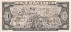 Cuba, 1 Peso, 1961, UNC(-), p94s, SPECIMEN