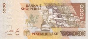 Albania, 5.000 Leke, 2001, UNC, p70s, ... 