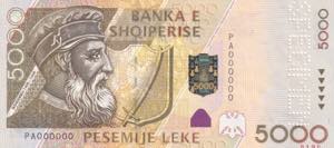 Albania, 5.000 Leke, ... 