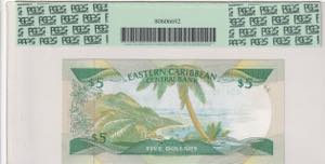 East Caribbean States, 5 Dollars, 1986/1988, ... 