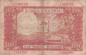 Equatorial Guinea, 100 Pesetas Guineanas, ... 