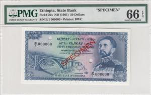 Ethiopia, 50 Dollars, ... 