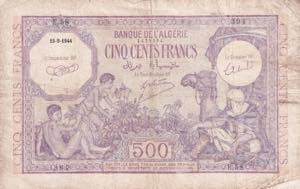 Algeria, 500 Francs, ... 