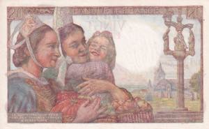 France, 20 Francs, 1942, UNC, p100a