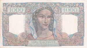 France, 1.000 Francs, 1945, XF, p130a