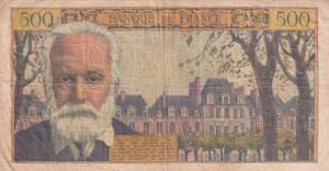France, 500 Francs, 1955, VF(-), p133a