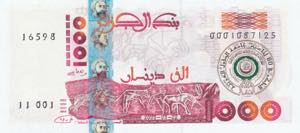 Algeria, 1.000 Dinars, ... 