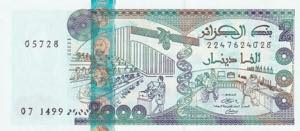 Algeria, 2.000 Dinars, ... 