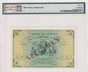 French Equatorial Africa, 100 Francs, 1941, ... 