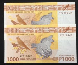 French Pacific Territories, 1.000 Francs, ... 