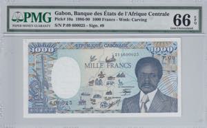Gabon, 1.000 Francs, ... 