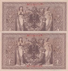 Germany, 1.000 Mark, 1910, UNC, p44b
