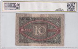 Germany, 10 Mark, 1920, VF, p67a
