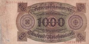 Germany, 1.000 Reichsmark, 1924, FINE, p179