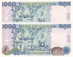 Ghana, 1.000 Cedis, 1991, UNC, p29a, (Total ... 