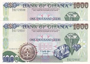 Ghana, 1.000 Cedis, ... 